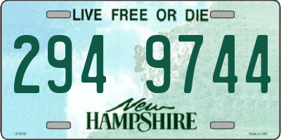 NH license plate 2949744