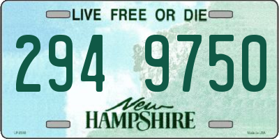 NH license plate 2949750