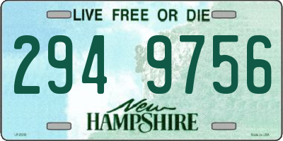 NH license plate 2949756