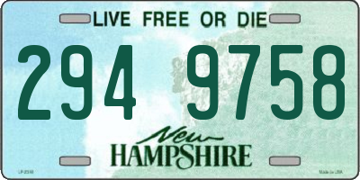 NH license plate 2949758