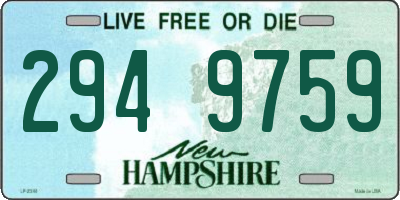 NH license plate 2949759