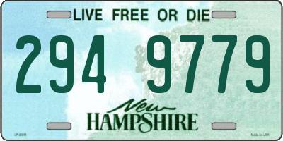 NH license plate 2949779