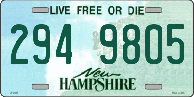NH license plate 2949805