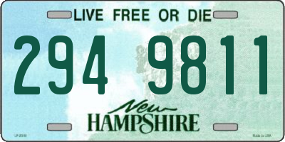 NH license plate 2949811
