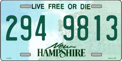 NH license plate 2949813
