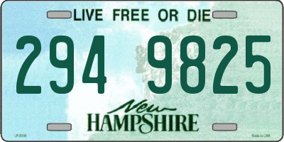 NH license plate 2949825