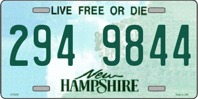 NH license plate 2949844