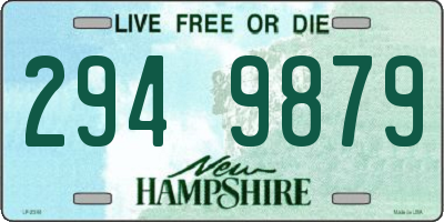 NH license plate 2949879
