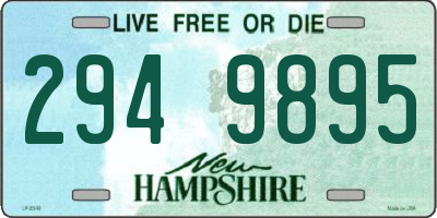 NH license plate 2949895