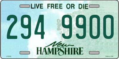 NH license plate 2949900