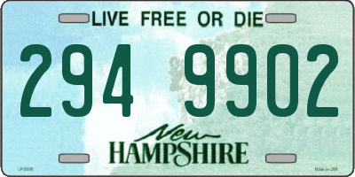 NH license plate 2949902