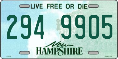 NH license plate 2949905