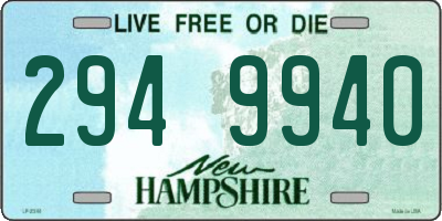 NH license plate 2949940