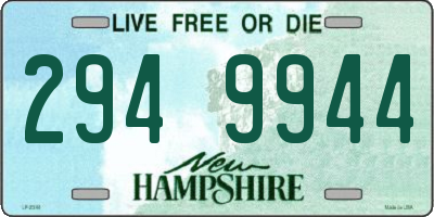NH license plate 2949944