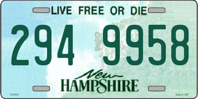 NH license plate 2949958