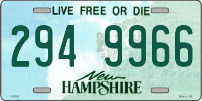 NH license plate 2949966
