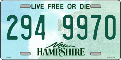 NH license plate 2949970