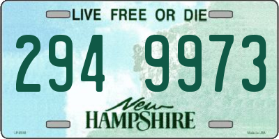 NH license plate 2949973