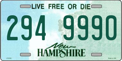 NH license plate 2949990