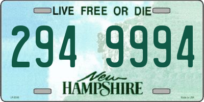 NH license plate 2949994