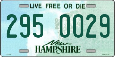 NH license plate 2950029