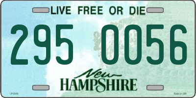 NH license plate 2950056