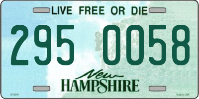 NH license plate 2950058