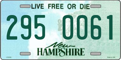 NH license plate 2950061