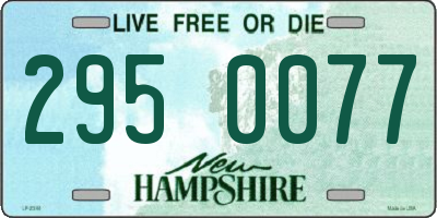 NH license plate 2950077