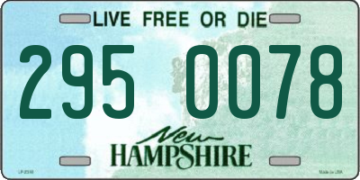 NH license plate 2950078