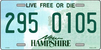NH license plate 2950105