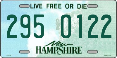 NH license plate 2950122