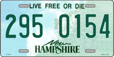 NH license plate 2950154