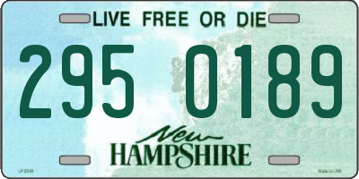 NH license plate 2950189