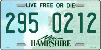 NH license plate 2950212