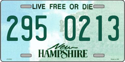 NH license plate 2950213
