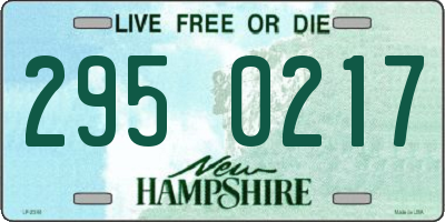 NH license plate 2950217