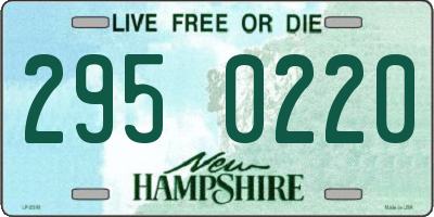 NH license plate 2950220