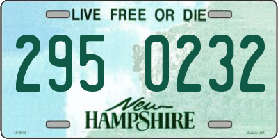 NH license plate 2950232