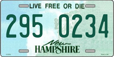 NH license plate 2950234