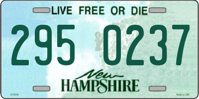 NH license plate 2950237