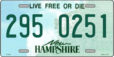 NH license plate 2950251