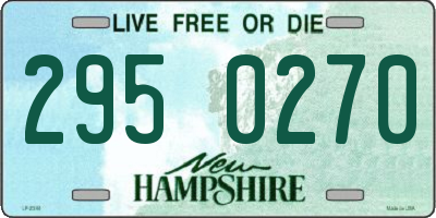 NH license plate 2950270