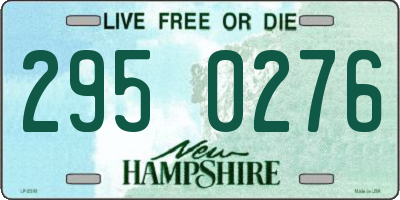 NH license plate 2950276