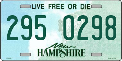 NH license plate 2950298