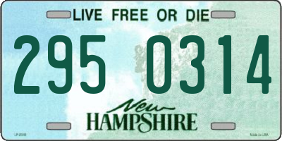 NH license plate 2950314