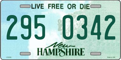 NH license plate 2950342