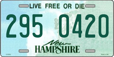 NH license plate 2950420