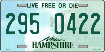 NH license plate 2950422