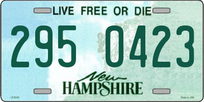 NH license plate 2950423